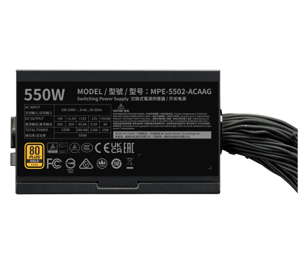 Cooler Master MWE GOLD 550V3 ATX 3.1 Non Modular - 1544551 - zdjęcie 5